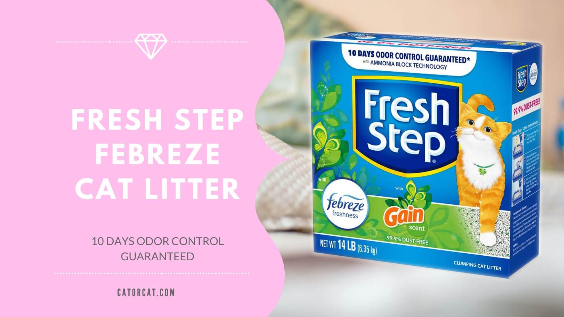 Fresh Step Cat Litter Febreze Freshness 10 Days Odor Control