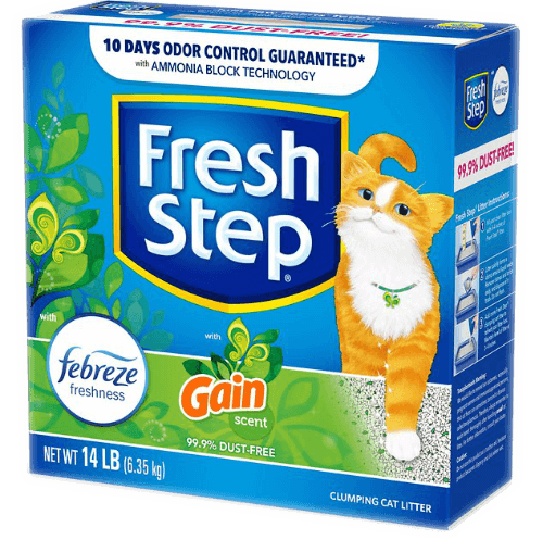 fresh step febreze cat litter