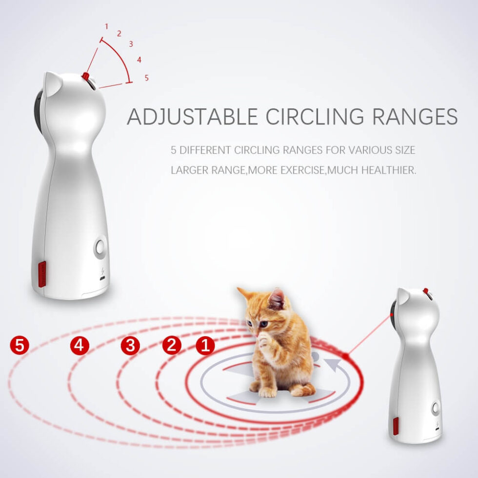 automatic laser cat toy with timer