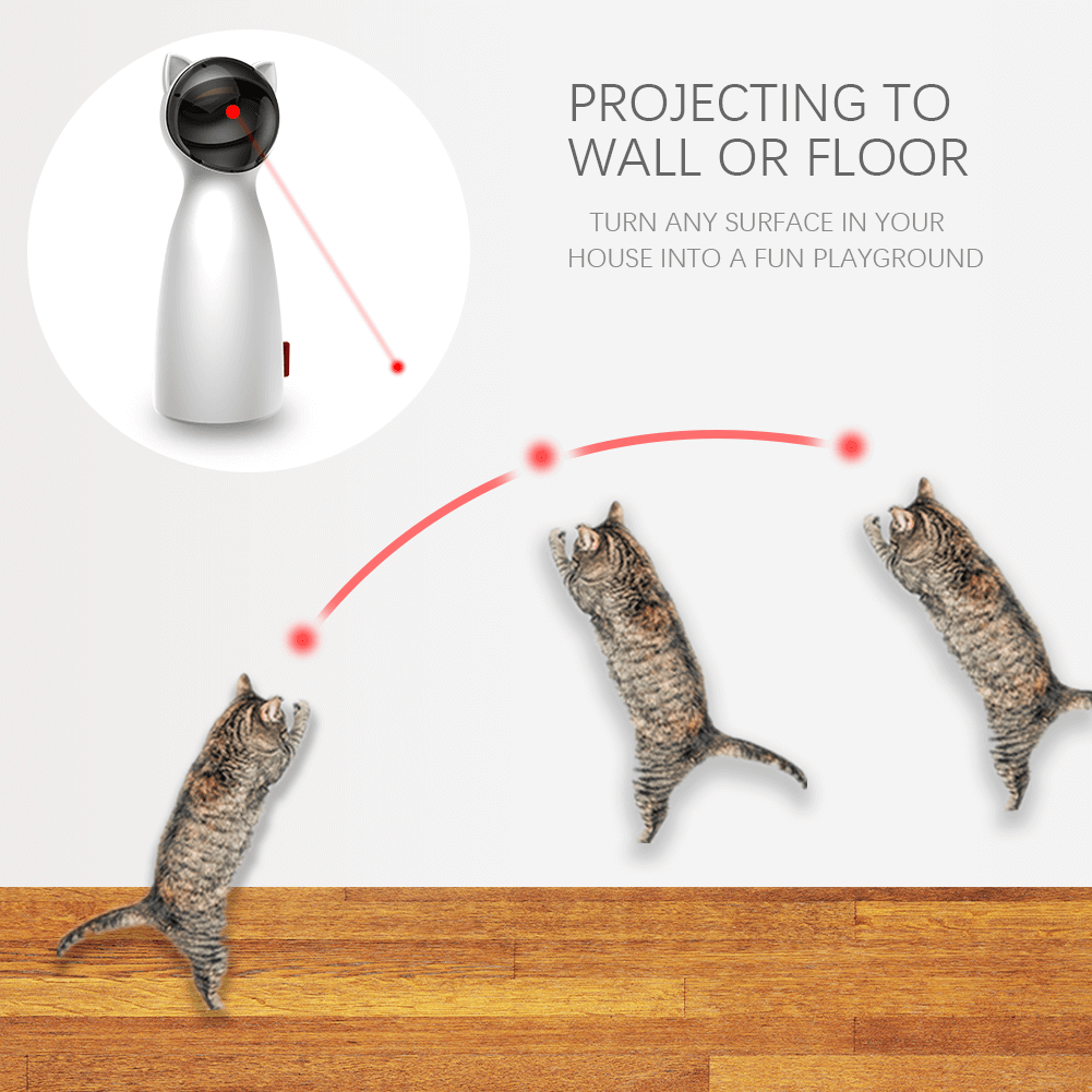 automatic laser cat toy with timer